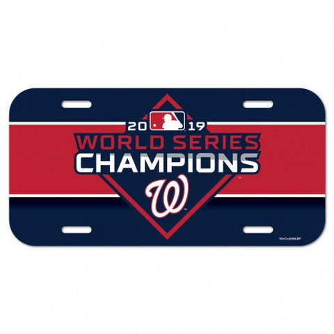 Nationals 19WS Plastic License Plate
