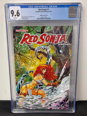 Red Sonja Issue #1 Year 2021 Booth Incentive CGC Graded 9.6 Comic Book