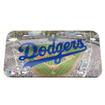 Dodgers Laser Cut License Plate Tag Acrylic Color Field