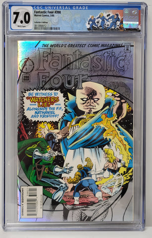 Fantastic Four Issue #398 Year 1995 CGC Special Label Graded 7.0 Comic Book