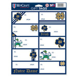 Notre Dame Gift Tag Sheet