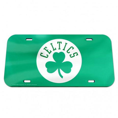 Celtics Laser Cut License Plate Tag Acrylic Color Green