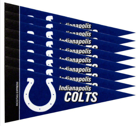 Colts 8-Pack Mini Pennant Set 4x9