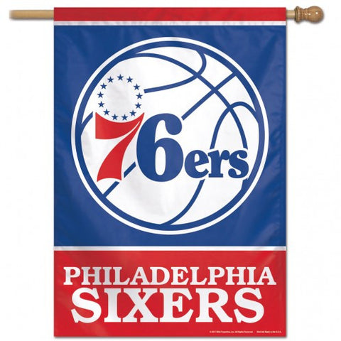 76ers Vertical House Flag 1-Sided 28x40