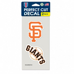 Giants 4x8 2-Pack Decal MLB