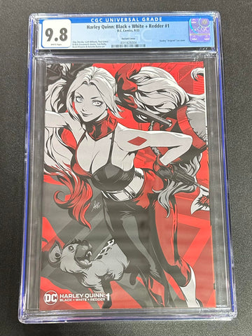 Harley Quinn: Black + White + Redder Issue #1 September 2023 Artgerm Cover CGC Graded 9.8 Comic Book