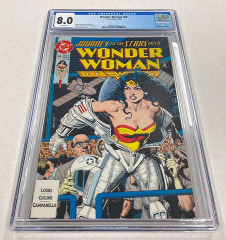 Wonder Woman Issue #66 Year 1992 CGC Graded 8.0 Comic Book