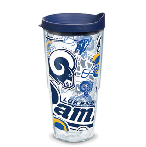 Rams 24oz All Over Tervis w/ Lid