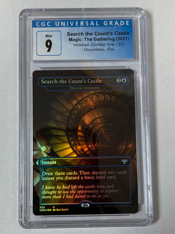 Magic the Gathering 2021 Search the Count's Castle CGC Graded 9 Crimson Vow 333 Single Card