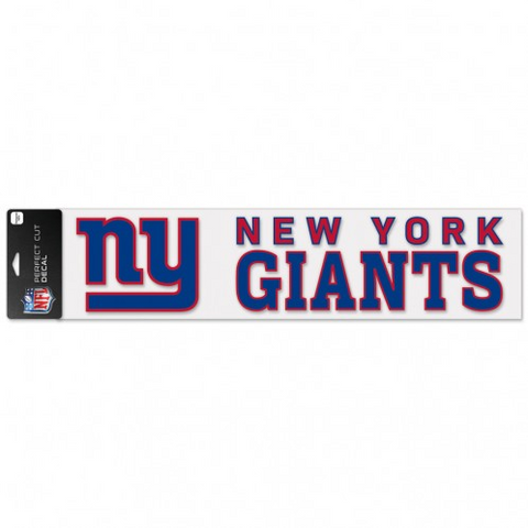 Giants 4x17 Cut Decal Color NFL