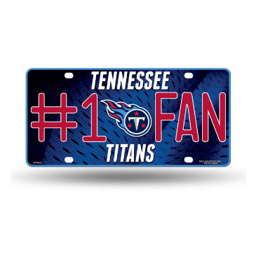 Titans #1 Fan Metal License Plate Tag
