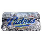 Padres Laser Cut License Plate Tag Acrylic Color Field