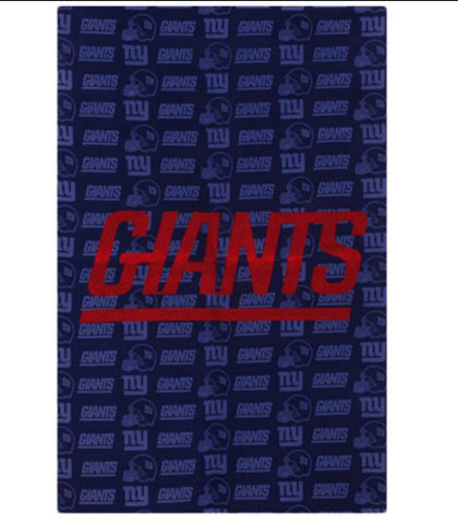 Giants Embossed Suede Garden Flag Glitter NFL