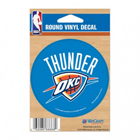 Thunder Round Sticker 3"