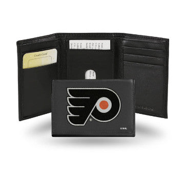 Flyers Leather Wallet Embroidered Trifold