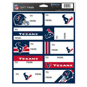 Texans Gift Tag Sheet