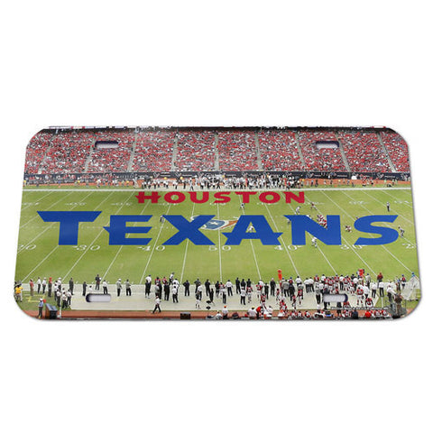 Texans Laser Cut License Plate Tag Acrylic Color Field