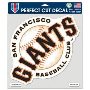 Giants 8x8 DieCut Decal Color Ball Logo MLB