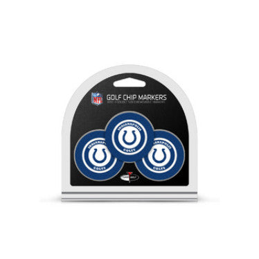 Colts 3-Pack Poker Chip Golf Ball Marker