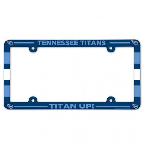 Titans Plastic License Plate Frame Color Printed