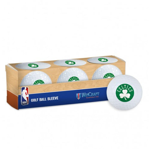 Celtics 3-Pack Golf Ball Set White