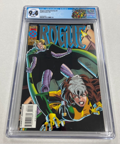Rogue Issue #3 Limited Series Year 1995 CGC Graded 9.4 Comic