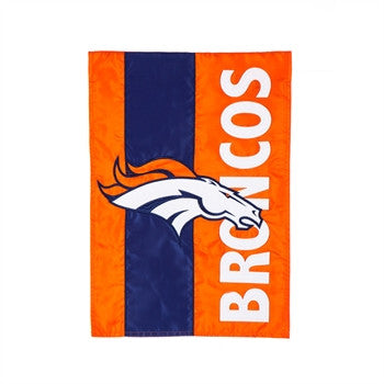 Broncos Garden Flag Embellish