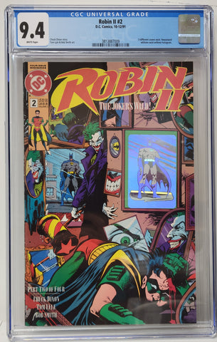 Robin II Issue #2 Cover 1/3 Year 1991 CGC Graded 9.4 Comic Book