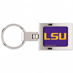 LSU Keychain Domed Square