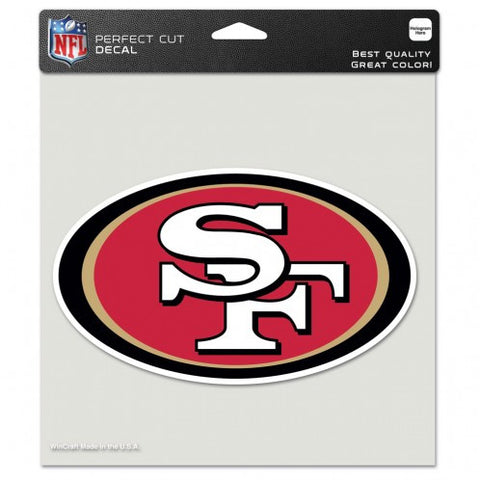 49ers 8x8 DieCut Decal Color