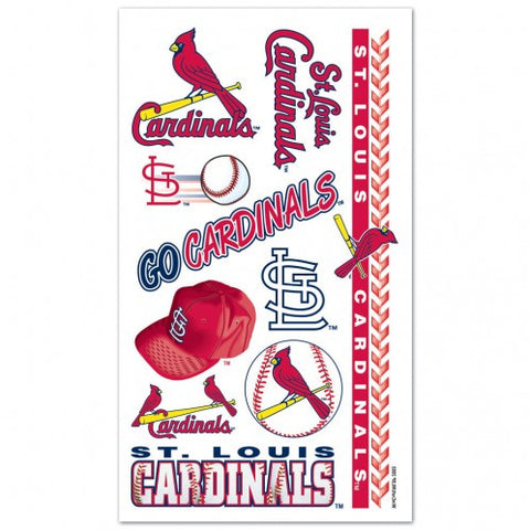 Cardinals Temporary Tattoos MLB
