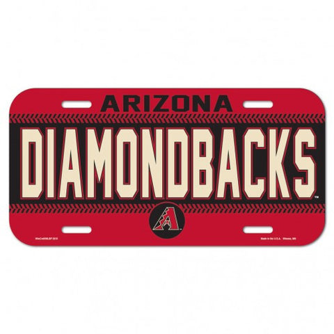 Diamondbacks Plastic License Plate Tag
