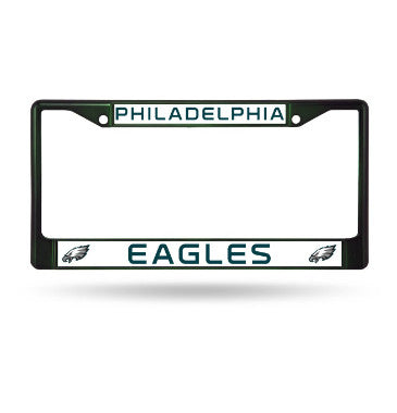 Eagles Chrome License Plate Frame Color Green