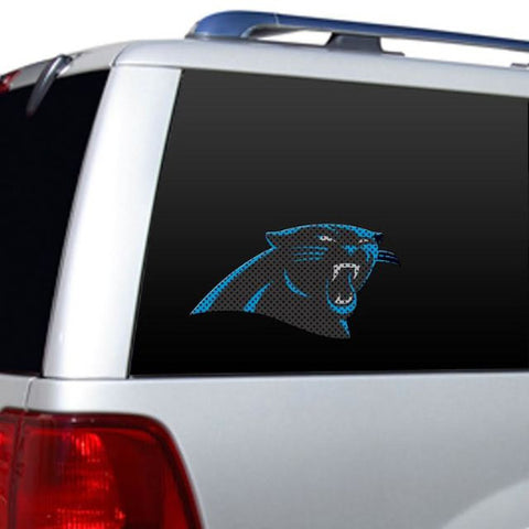 Panthers Die-Cut Perforated Window Film Decal NFL