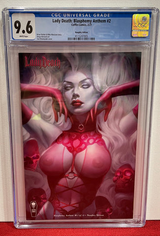 Lady Death: Blasphemy Anthem Issue #2 2021 Naughty Edition CGC Graded 9.6 Comic Book