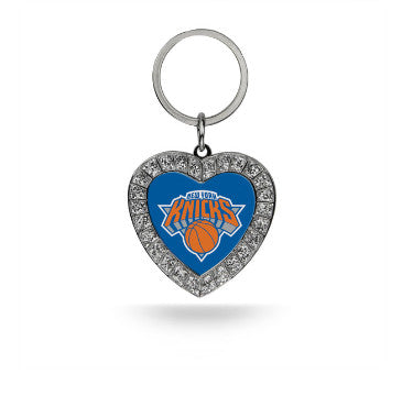 Knicks Keychain Rhinestone Heart