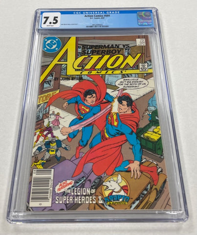 Action Comics - Issue #591 Year 1987 - Cover A CGC Graded 7.5 - Comic Book