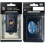 Vikings Leather Cash & Cardholder Magnetic Logo