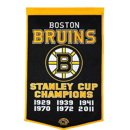 Bruins 24"x38" Wool Banner Dynasty