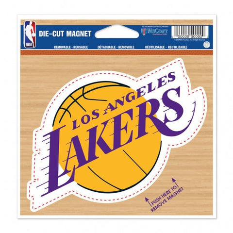 Lakers Die Cut Magnet 4.5 x 5 Logo