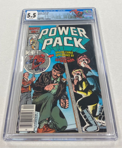 Power Pack Issue #21 Year 1986 CGC Graded 5.5 Comic