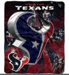 Texans Micro Raschel Throw Blanket 46x60