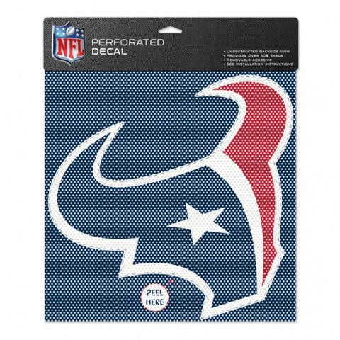 Texans Perforated Decal 12x12