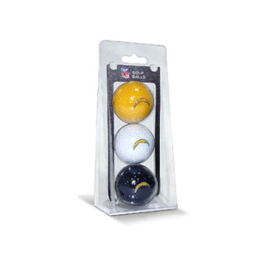 Chargers 3-Pack Golf Ball Clamshell