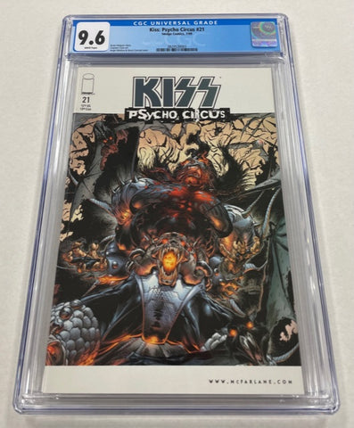 Kiss: Psycho Circus Issue #21 Year 1999 CGC Graded 9.6 Comic