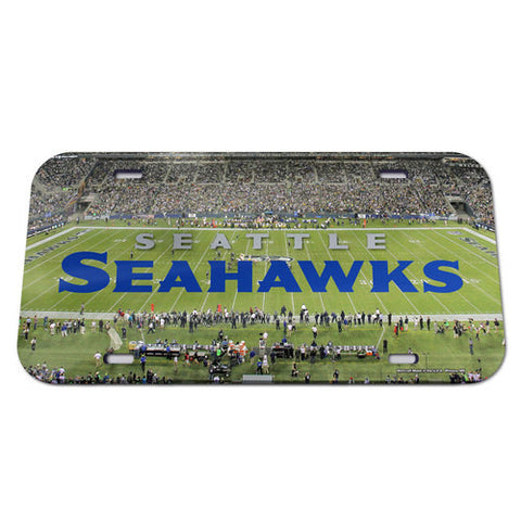 Seahawks Laser Cut License Plate Tag Acrylic Color Field