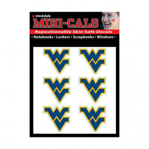 West Va Face Cals Tattoos 6-Pack