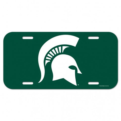 Spartans Plastic License Plate Tag