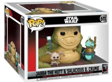 Funko Pop Vinyl Deluxe - Star Wars - Jabba the Hutt & Salacious B. Crumb 611