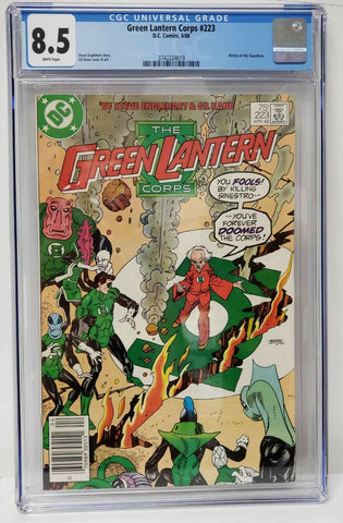 Green Lantern Corps Issue #223 April 1988 CGC Graded 8.5 Comic Books